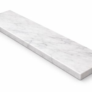 Standard door marble threshold strip installed at doorway